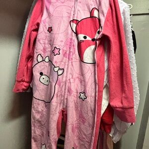 Squishmallows Pink and White Onesie